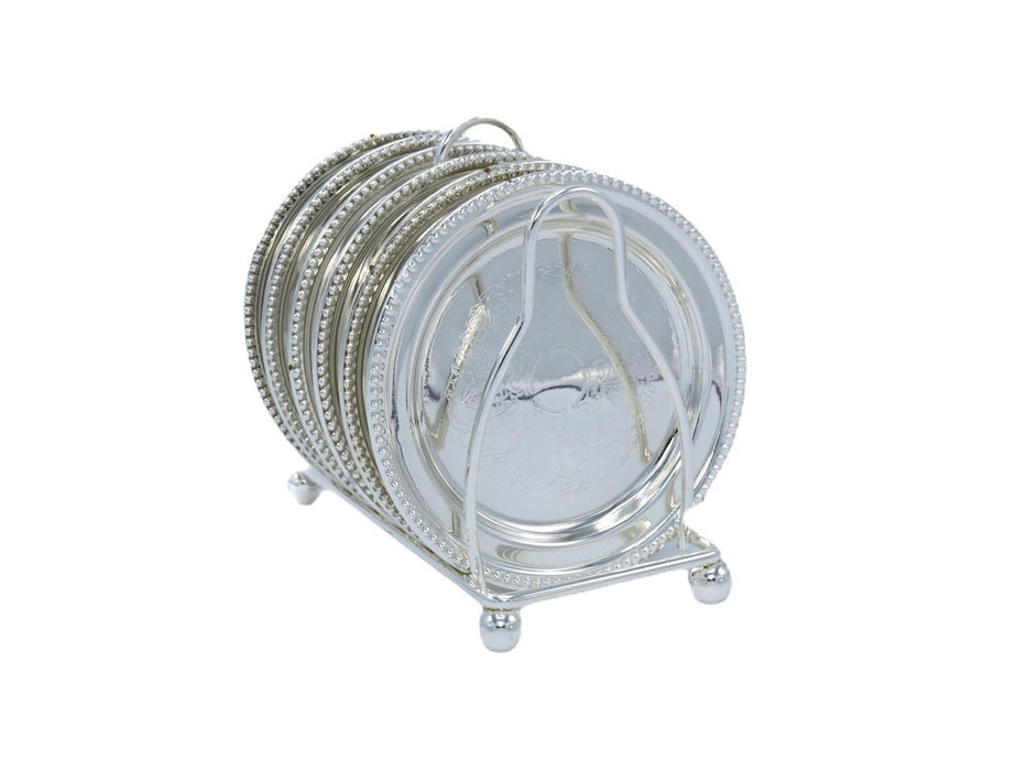 Onderzetters, onderleggers, zilver, 6st