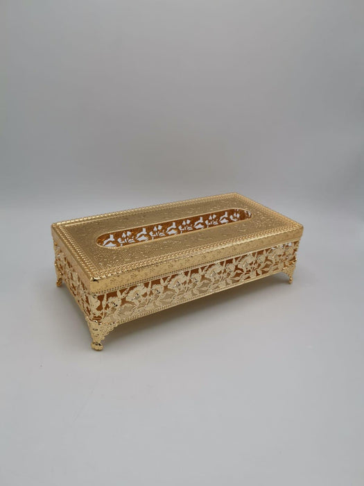 Tissuebox ver design goud