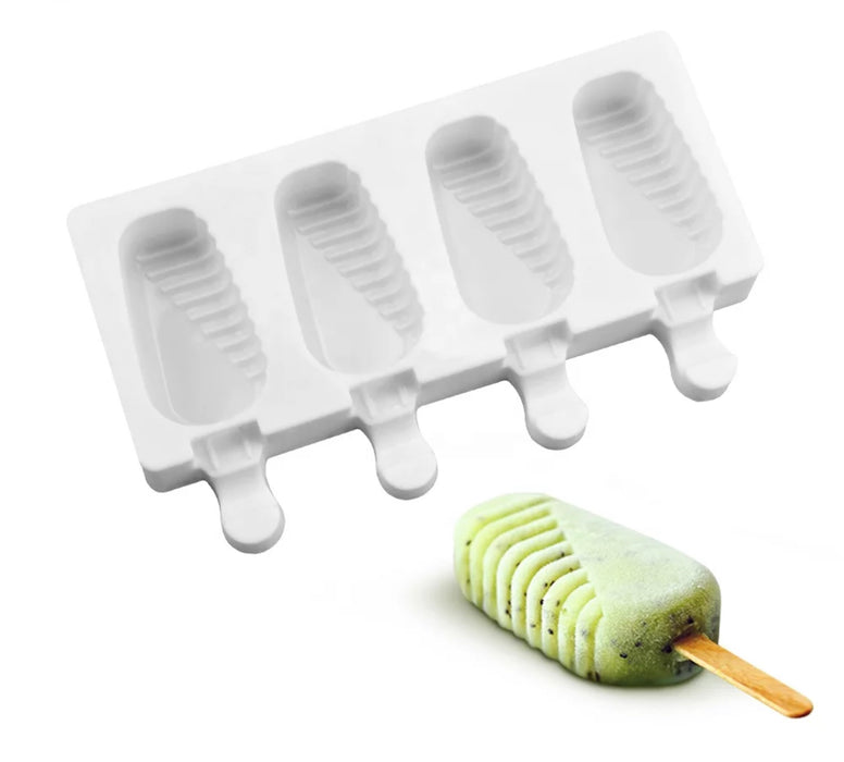 Silicon magnumvorm met strepen, 4pcs