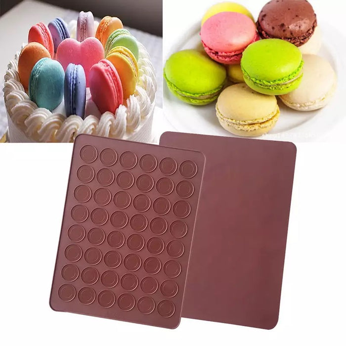 Macaron Mat , Siliconen Bakmat Macarons 30x40cm / 48 macarons