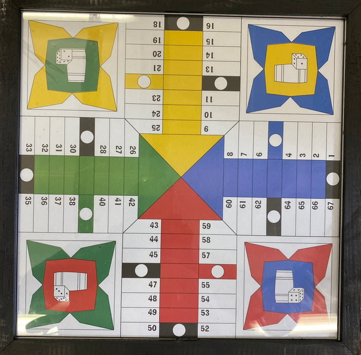 parcheesi bord, 38cm/38cm