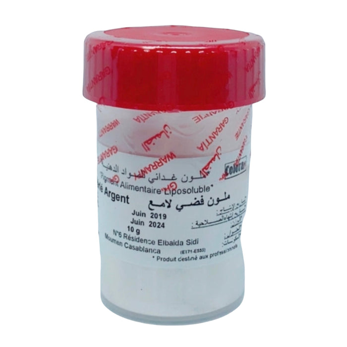 Eetbaar glitters zilver poeder( 10g )