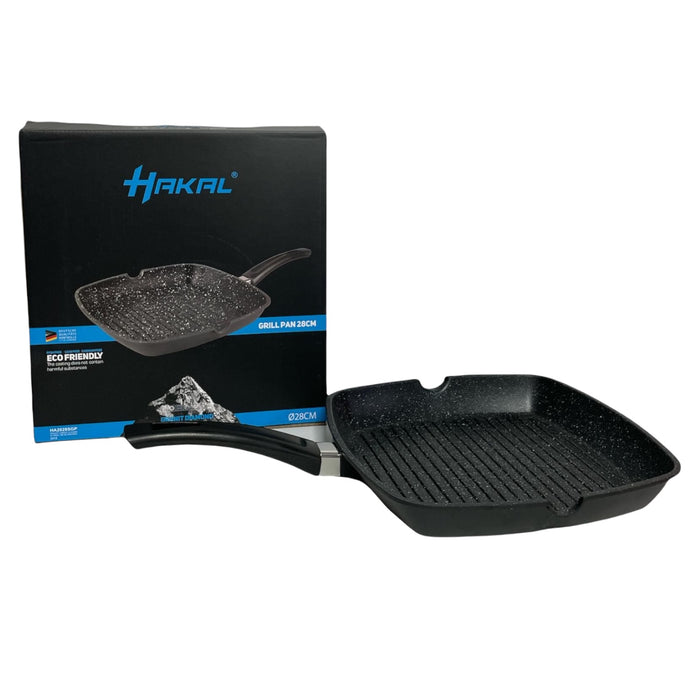 Grillpan vierkant ,inductie en Gas - (28cm)