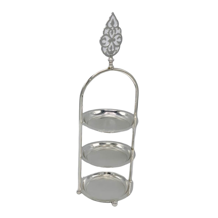 Mini etagere zilver (3 laag)