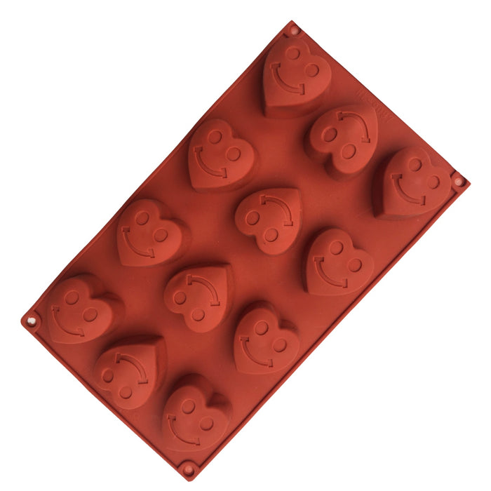 Siliconen smileyhartjes vorm -12