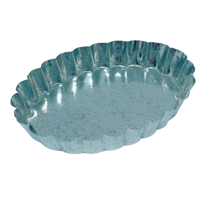 ovale bakvorm, zilver