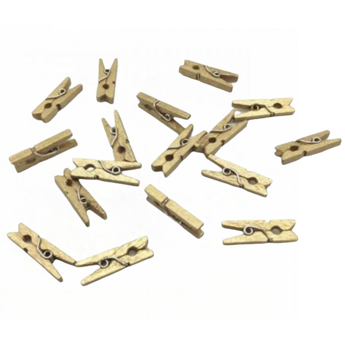 Houten Mini Knijpertjes (100 stuks)