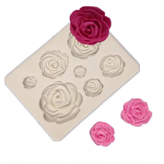 Silicone mold rose (7)