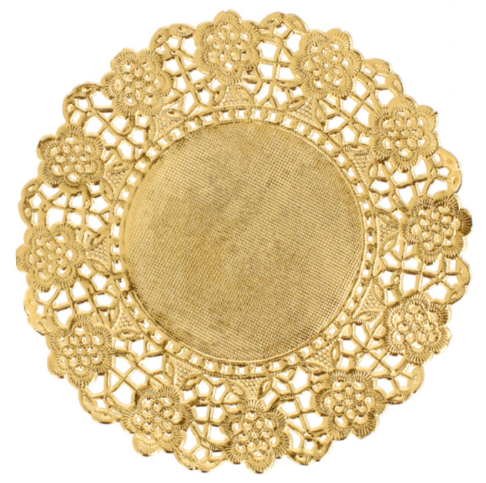 onderleggers papieren goud Ø 12cm (100 Stuks )