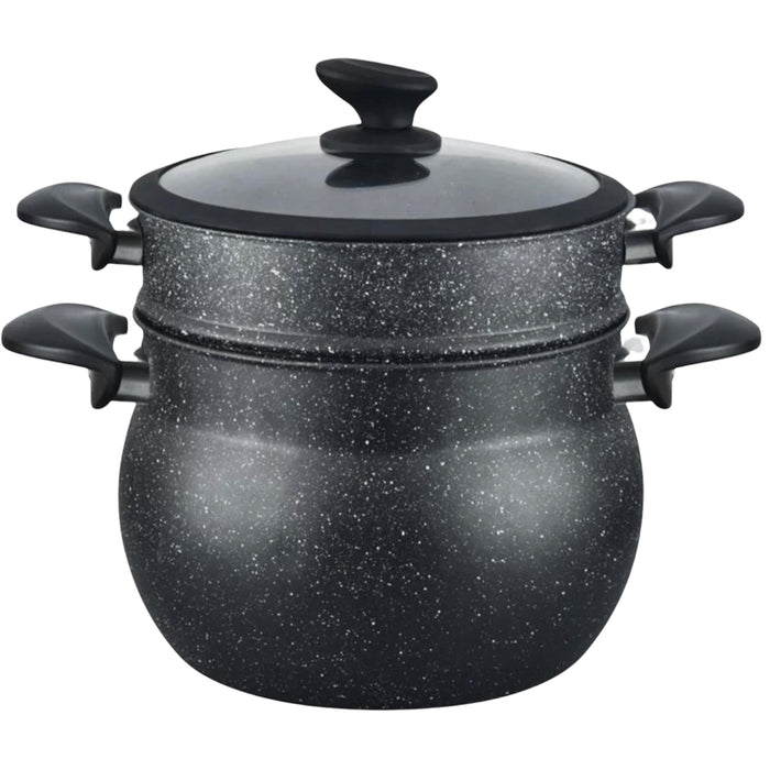 Couscouspan , Stoompan, Zwart 14L-Ø28cm