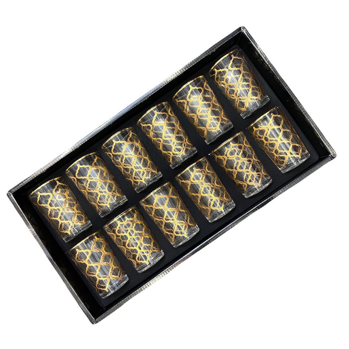 gouden theeglazen (12 stuks)