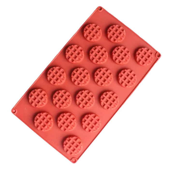 siliconen mini wafelvorm rond