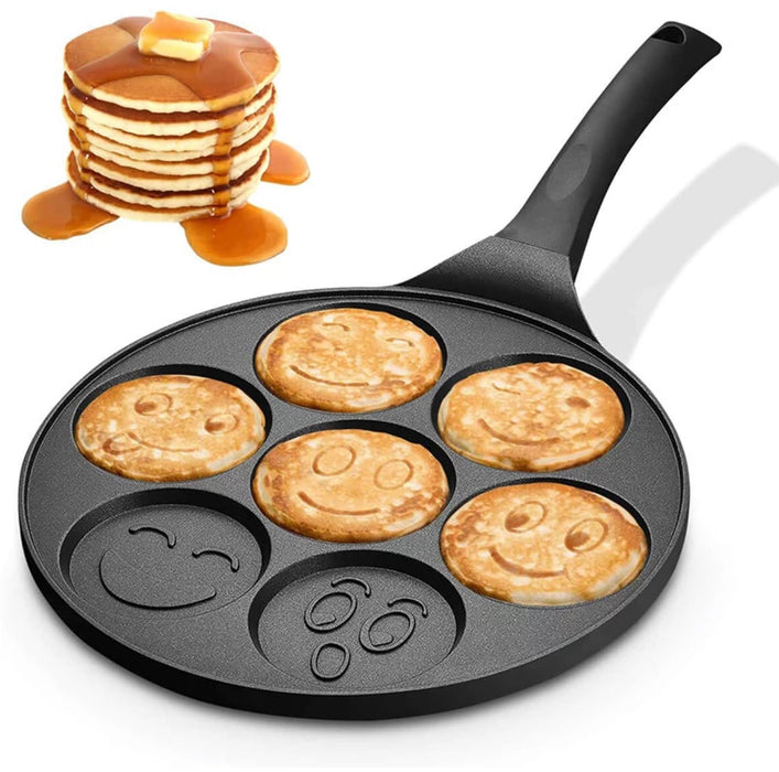 Mini pancake pan Smiley ,pannenkoekenpan , Crêpemaker