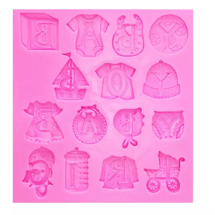 3D baby shower silicone mold