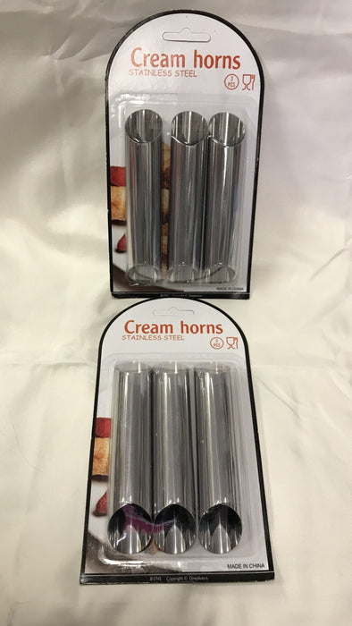 Cream hoorntjes 3pcs