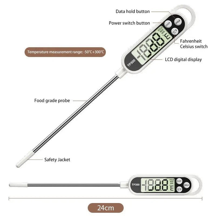 thermometer
 - keukenthermometer digitaal - LCD Display - TP300