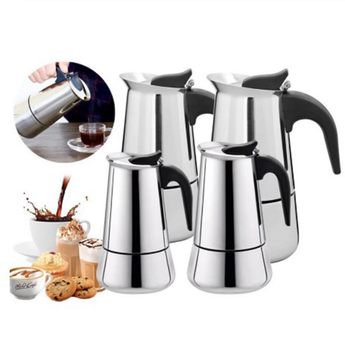 Percolator - Espressomaker - koffiezetapparaat - 4 Kops - RVS