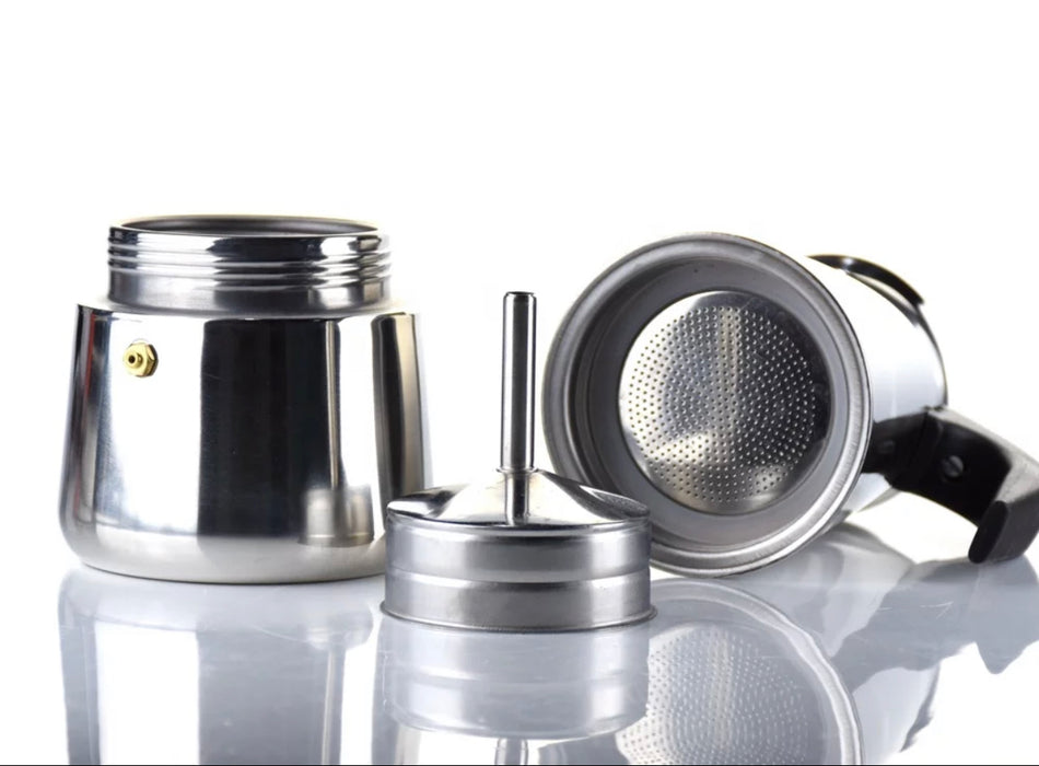 Percolator - Espressomaker - koffiezetapparaat - 4 Kops - RVS