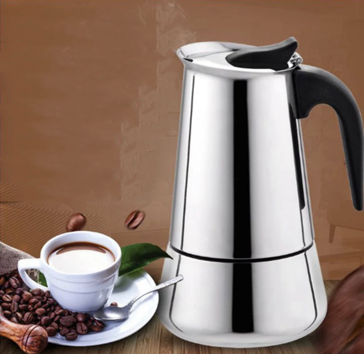 Percolator - Espressomaker - koffiezetapparaat - 4 Kops - RVS