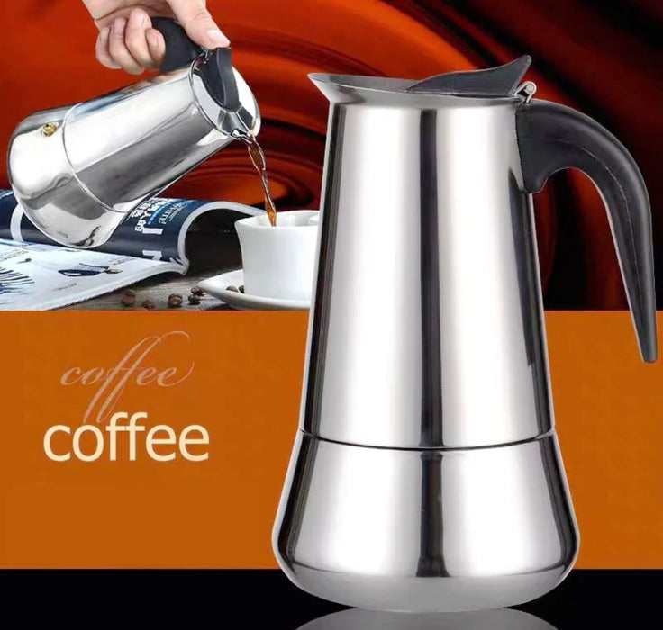 Percolator - Espressomaker - koffiezetapparaat - 4 Kops - RVS
