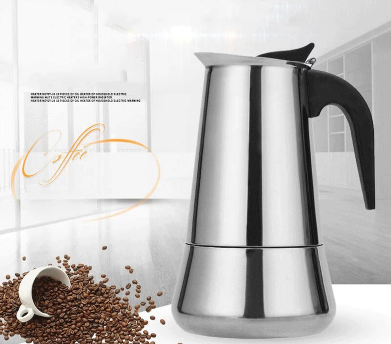 Percolator - Espressomaker - koffiezetapparaat - 4 Kops - RVS