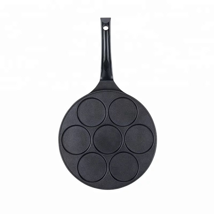 Crêpemaker - Baghrirpan - pancake 7 kop - zwart - inductie