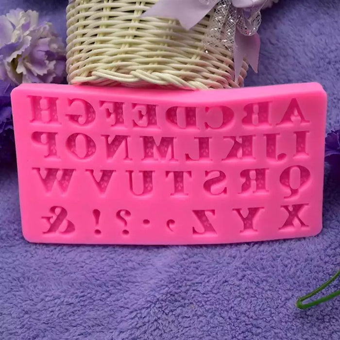 Silicone mold alfabet