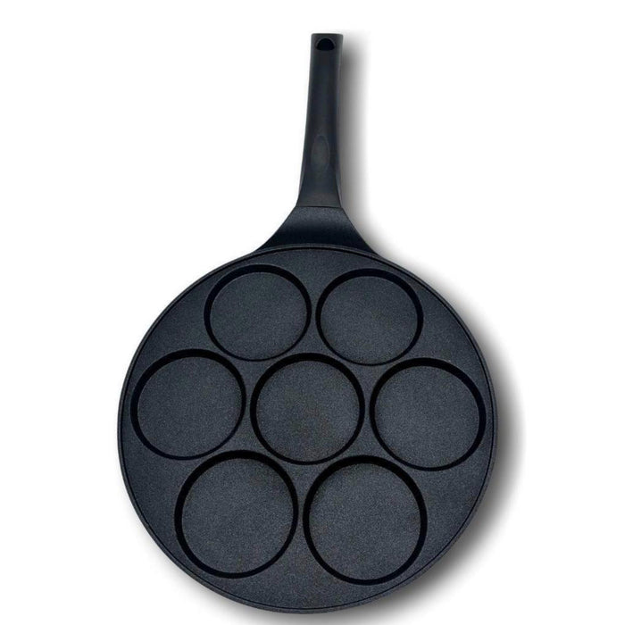 Crêpemaker - Baghrirpan - pancake 7 kop - zwart - inductie