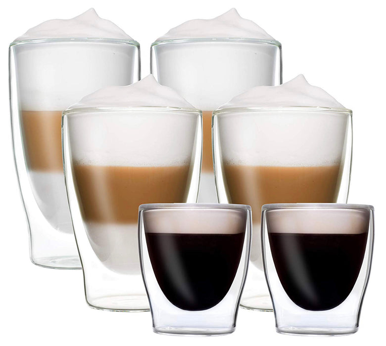 Glazen dubbelwandig Cappuccino/Latte Machiato 250ml - Set van 2 stuks