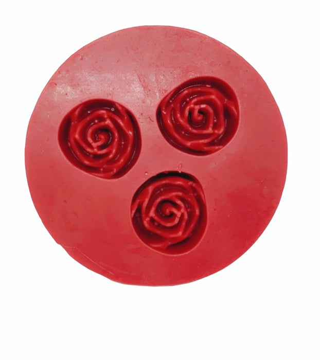 Fondant 3 rozen Mal – Siliconen versiering vorm – rood