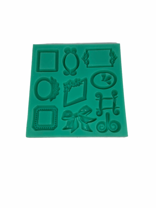 Fondant vierkant cirkels Mal – Siliconen versiering vorm
