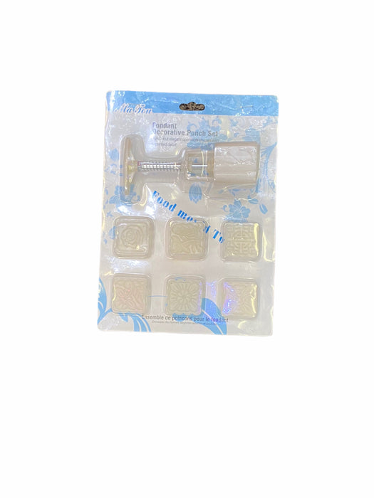 Deegstempel, dadelkoekjes, vierkante vorm, 6st