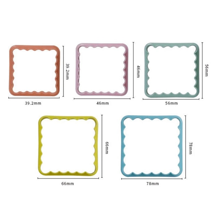 Uitstekers vierkant kartel set(6 stuks)