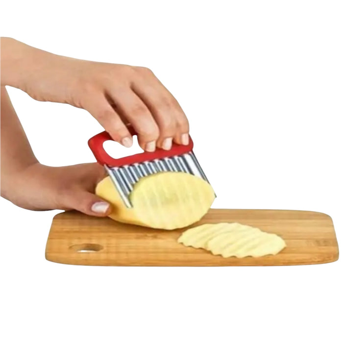 aardappelmes met Golfsnijder B:8,6cm( 1stuk)