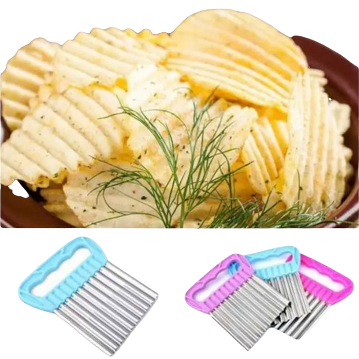 aardappelmes met Golfsnijder B:8,6cm( 1stuk)