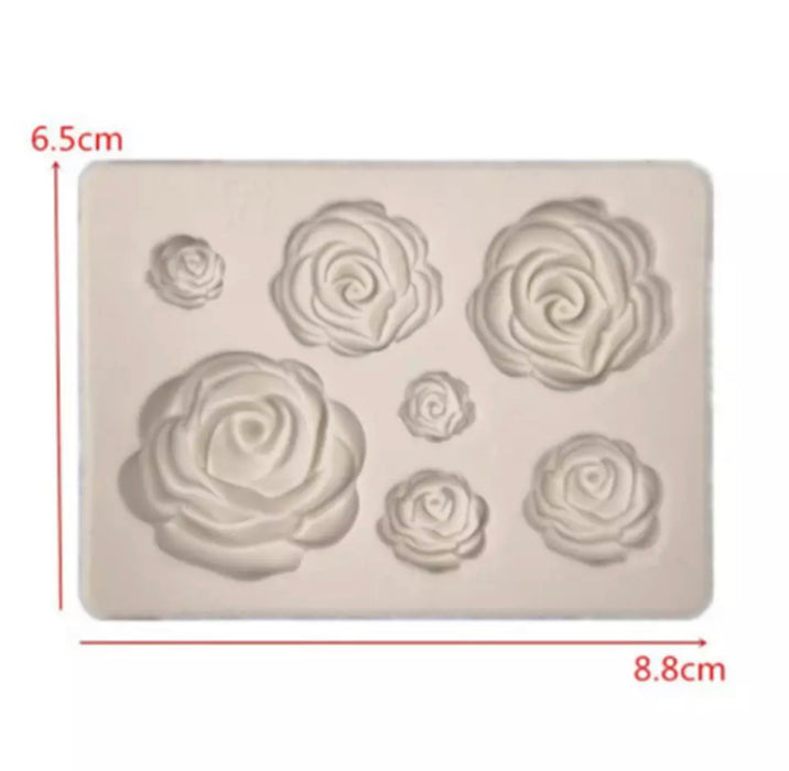 Silicone mold rose (7)