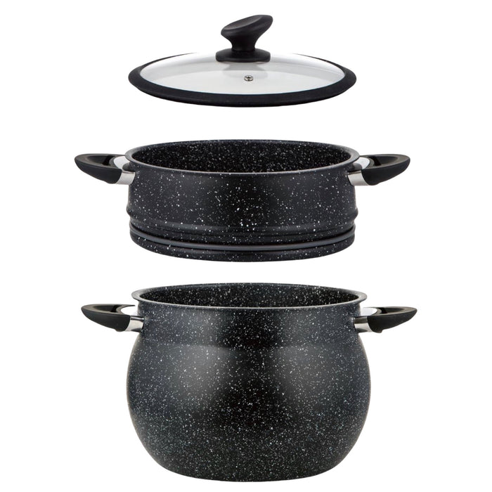 Couscouspan, Stoompan, Zwart 12L-Ø24cm