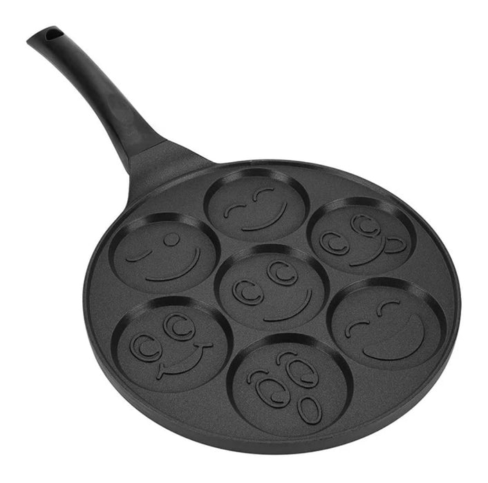 Mini pancake pan Smiley ,pannenkoekenpan , Crêpemaker