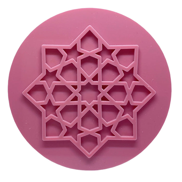 Eid mubarak stempel - ster  Ø8cm