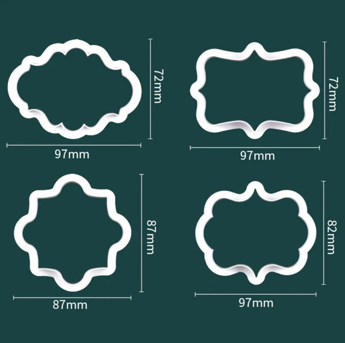 Koekjes uitsteker set Frames ,4 stuks