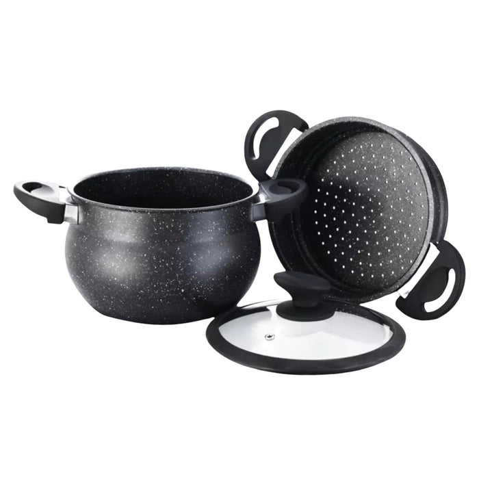 Couscouspan, Stoompan, Zwart 12L-Ø24cm