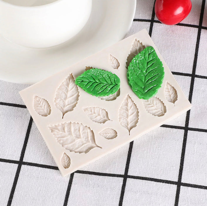Silicone, mold blaadjes