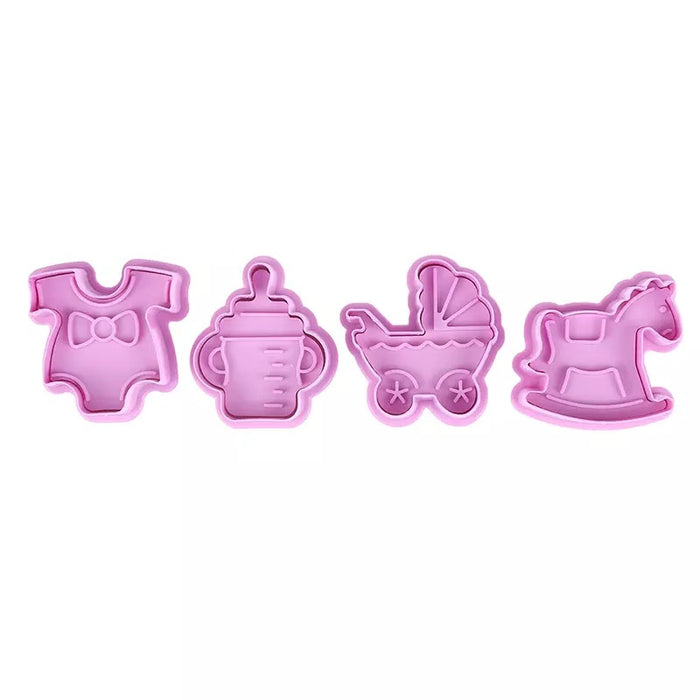 uitsteekvormpjes baby shower( 4stuks )
