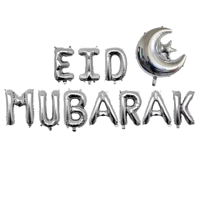 Folieballonen  letters slingers Eid Mubarak