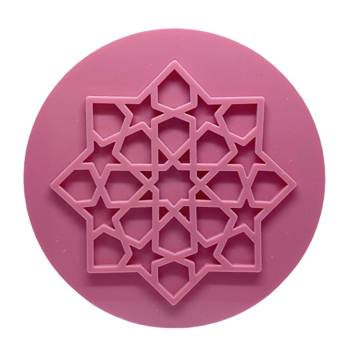 Eid mubarak stempel - ster  Ø8cm