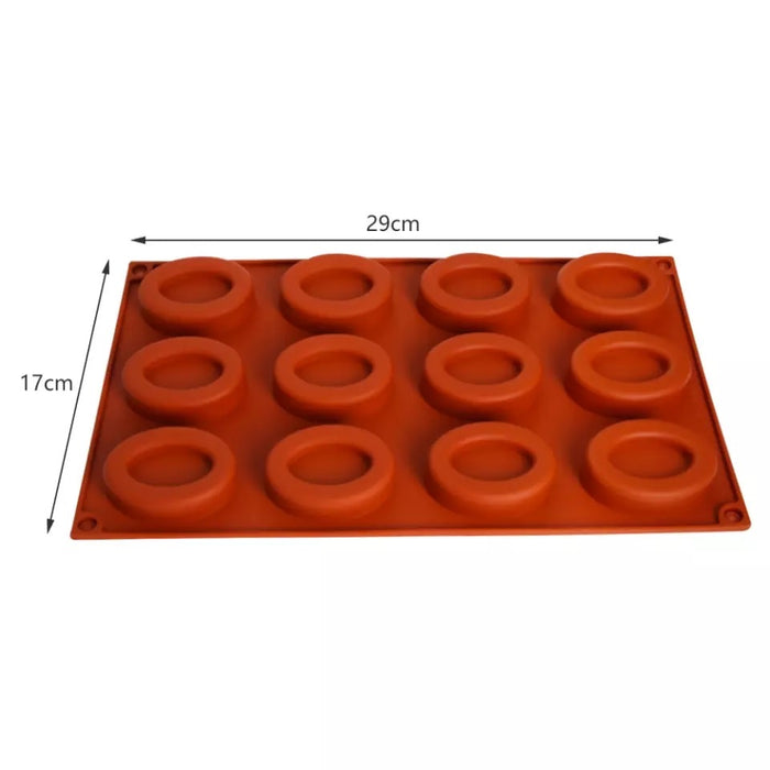 Siliconen ovaal met ovale adruk vorm - 12