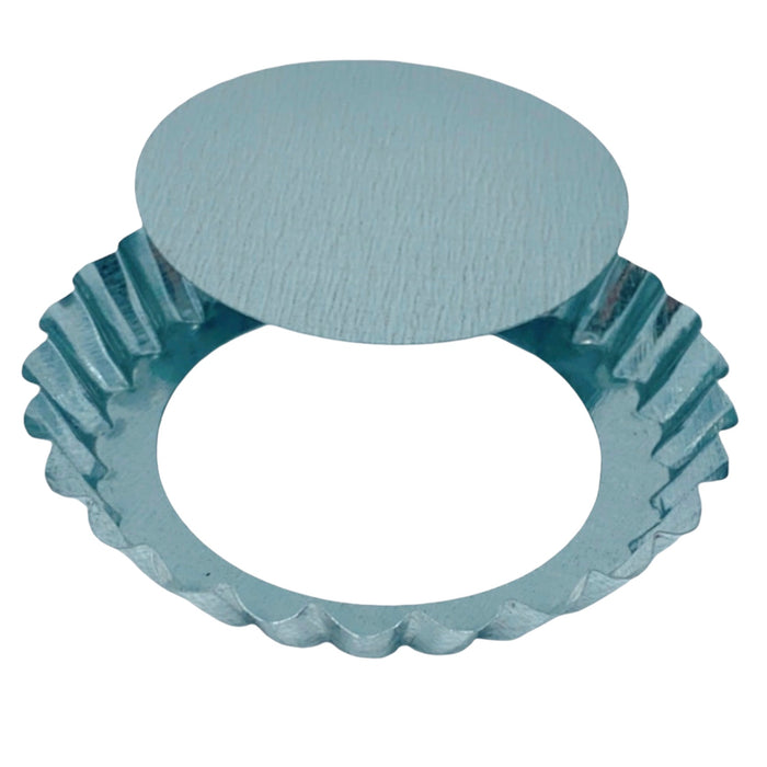 ronde geribbelde bakvormen, losse bodem (9cm)