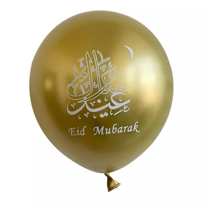 Eid mubarak ballonnen  (6 stuks)