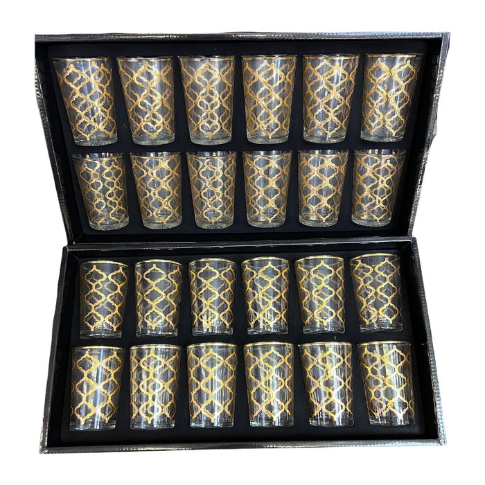 gouden theeglazen (12 stuks)