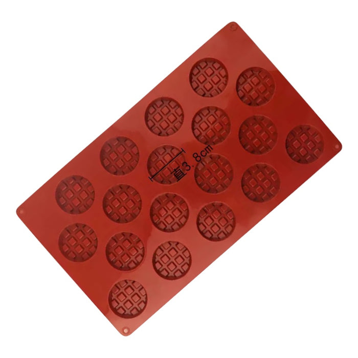 siliconen mini wafelvorm rond